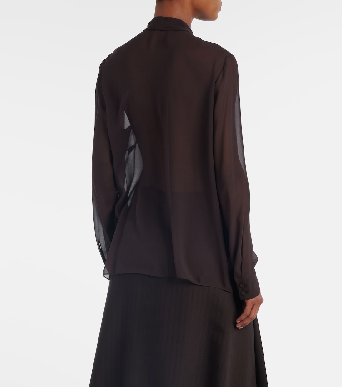 Shildon tie-neck silk blouse | Gabriela Hearst