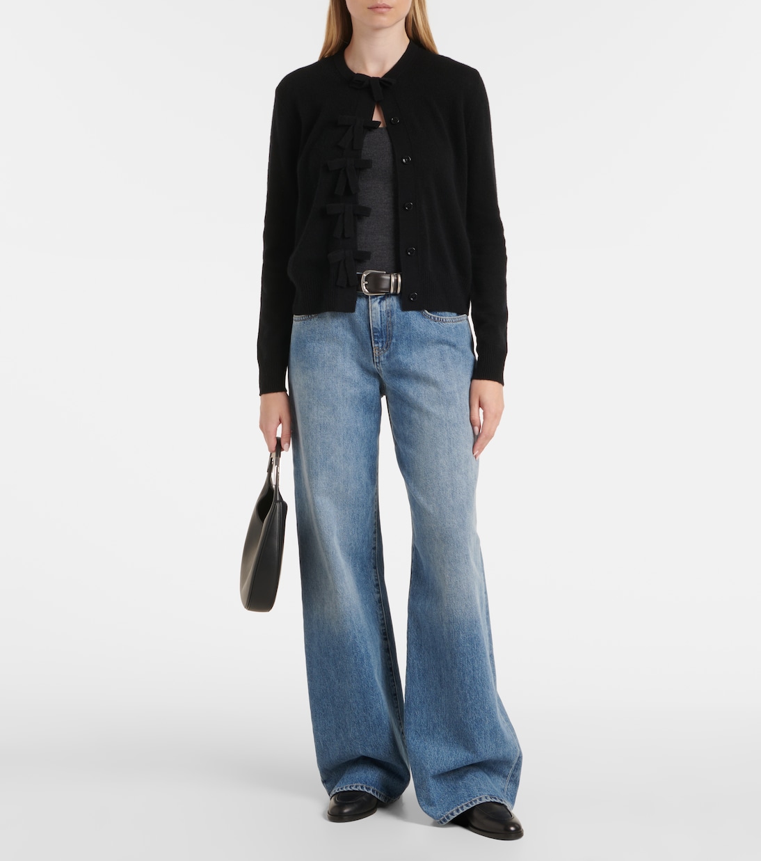 Bow-detail cashmere cardigan | Jardin des Orangers
