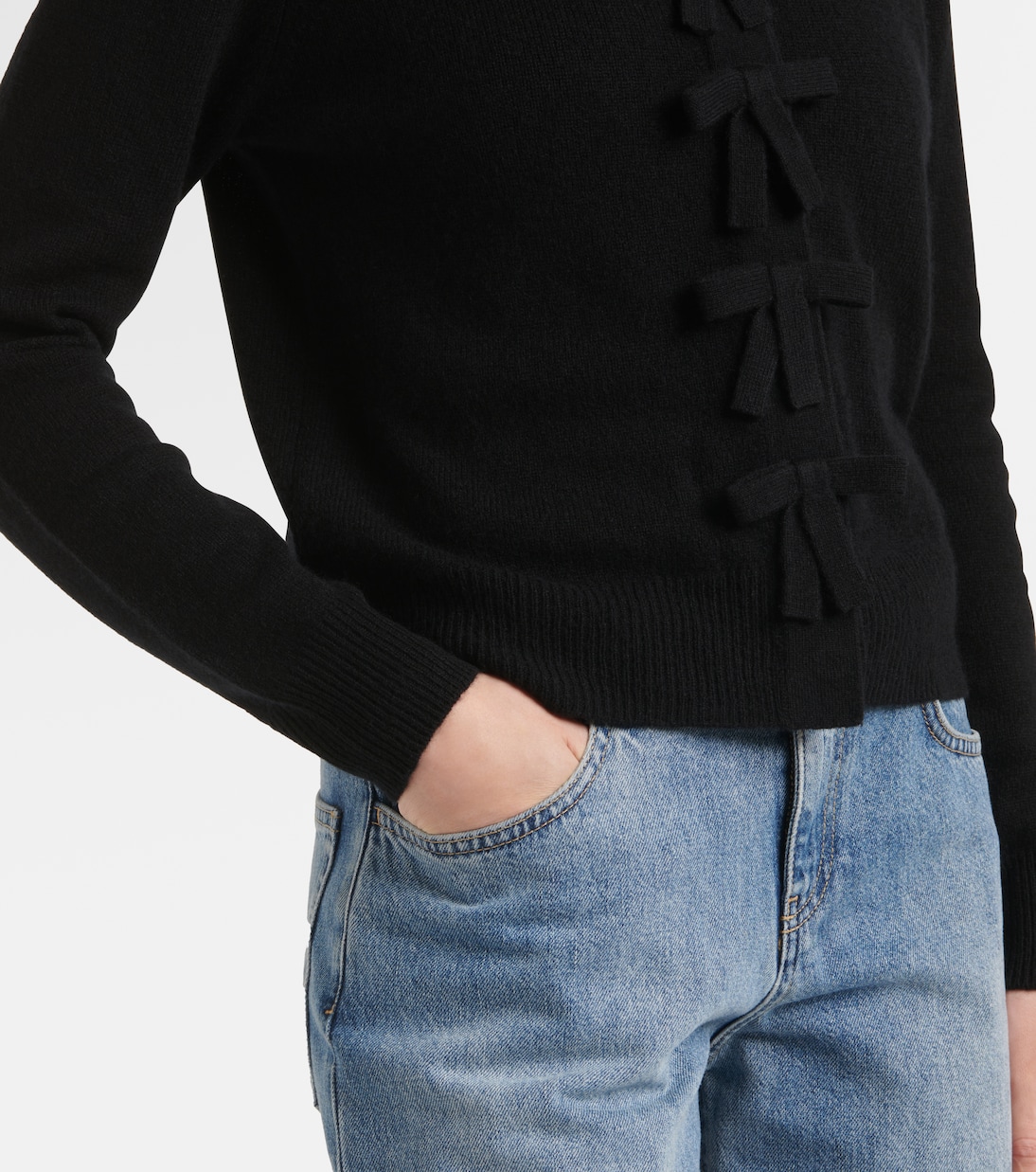 Bow-detail cashmere cardigan | Jardin des Orangers