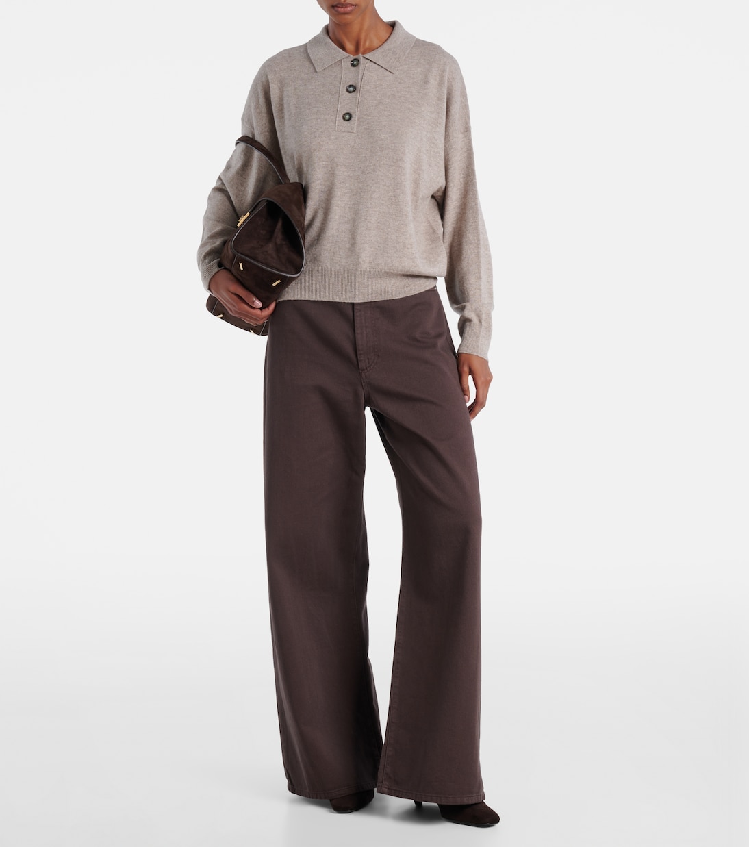 Wool and cashmere polo sweater | Jardin des Orangers