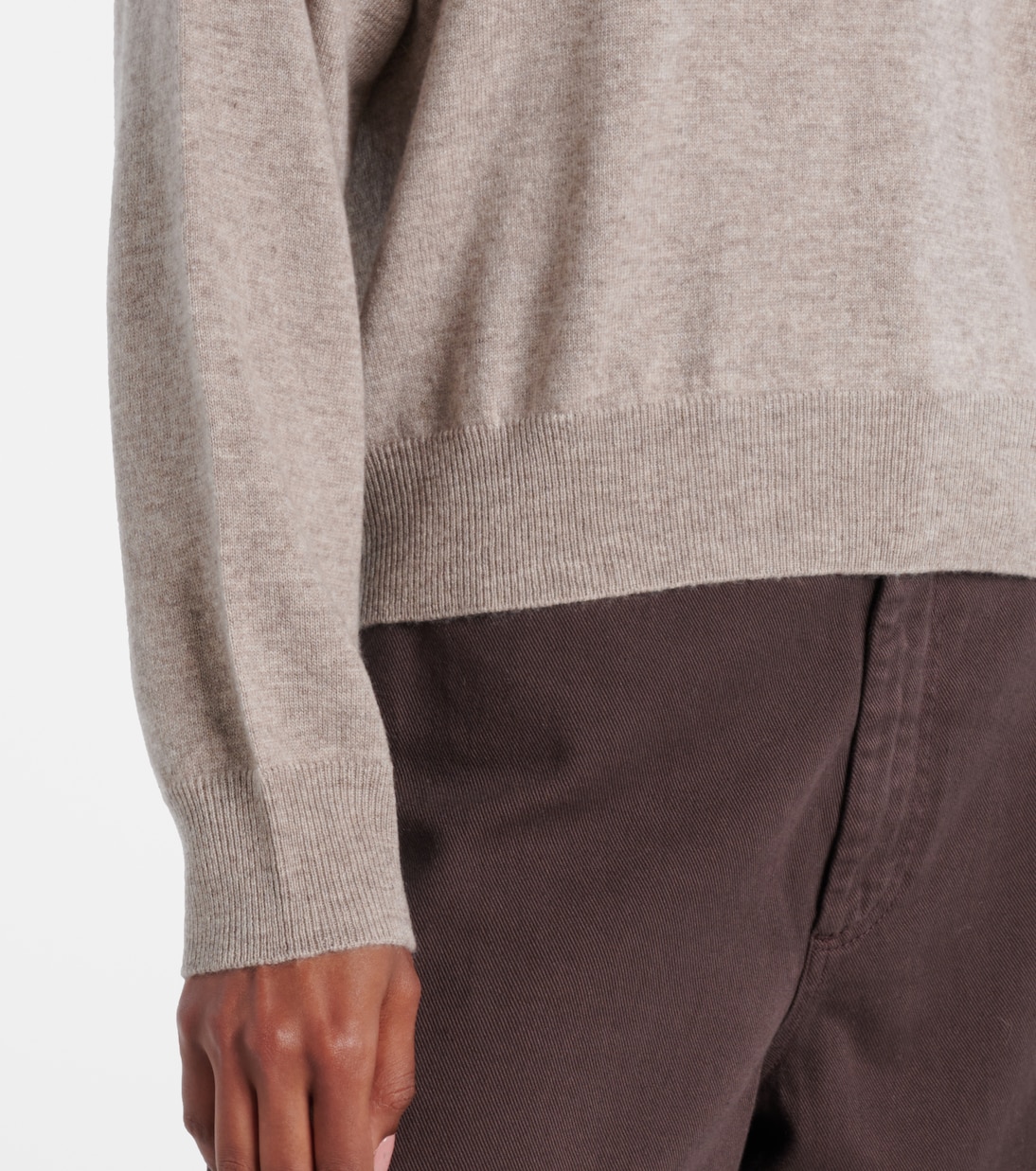 Wool and cashmere polo sweater | Jardin des Orangers
