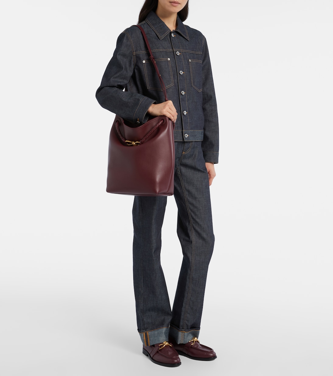 Andiamo Small leather bucket bag | Bottega Veneta