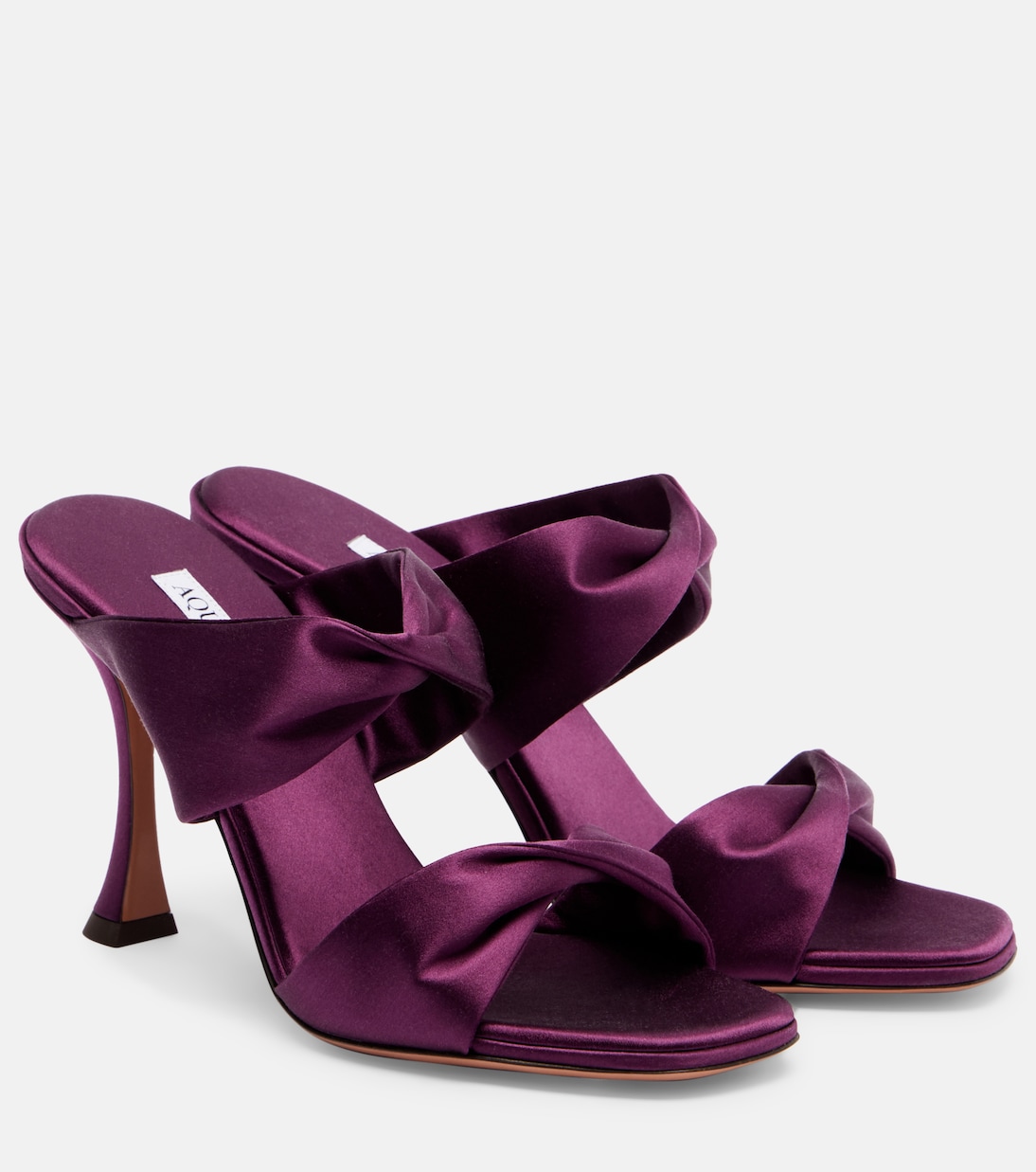 Twist 95 satin mules | Aquazzura