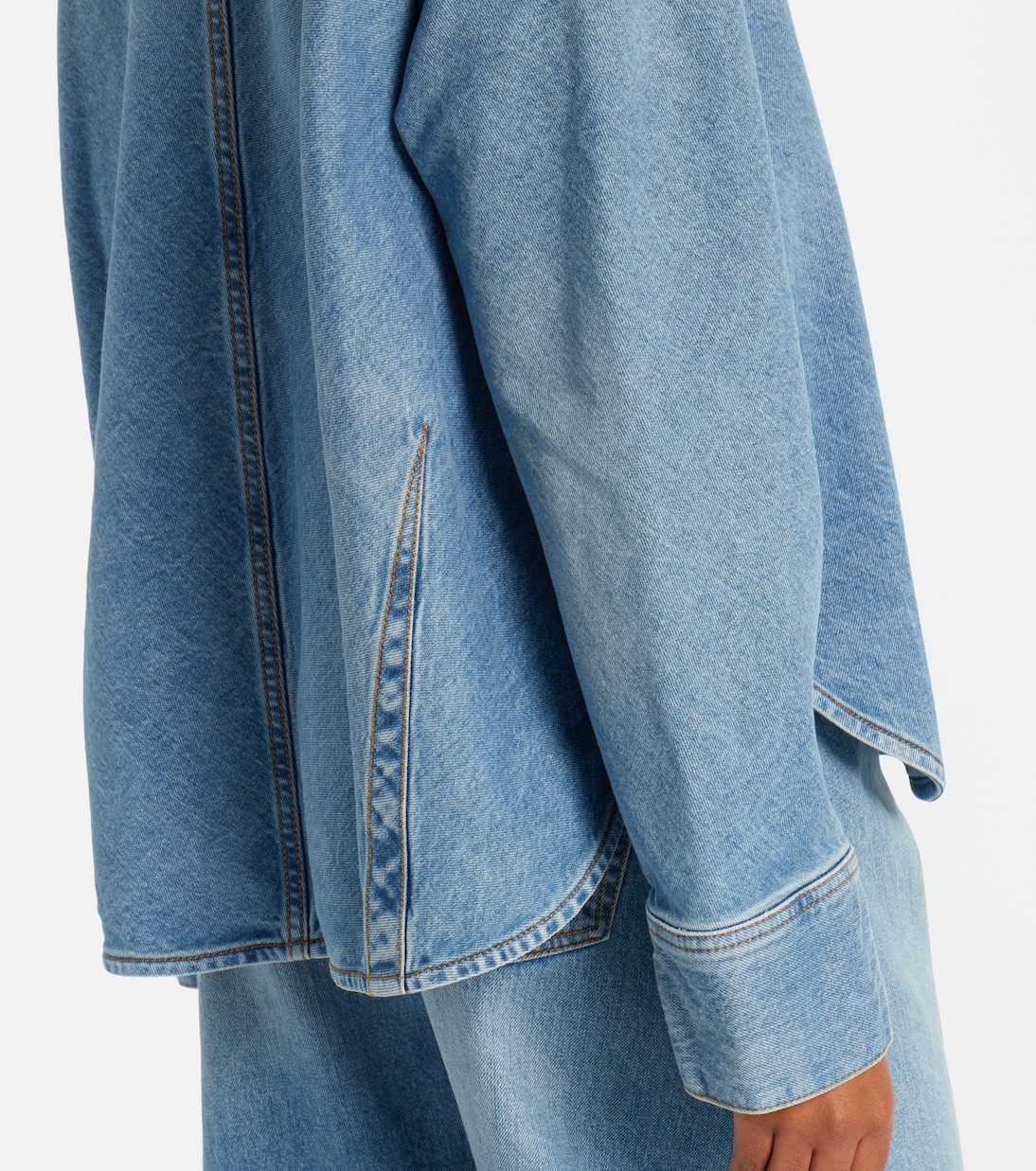 Hemdjacke aus Denim | Alaïa