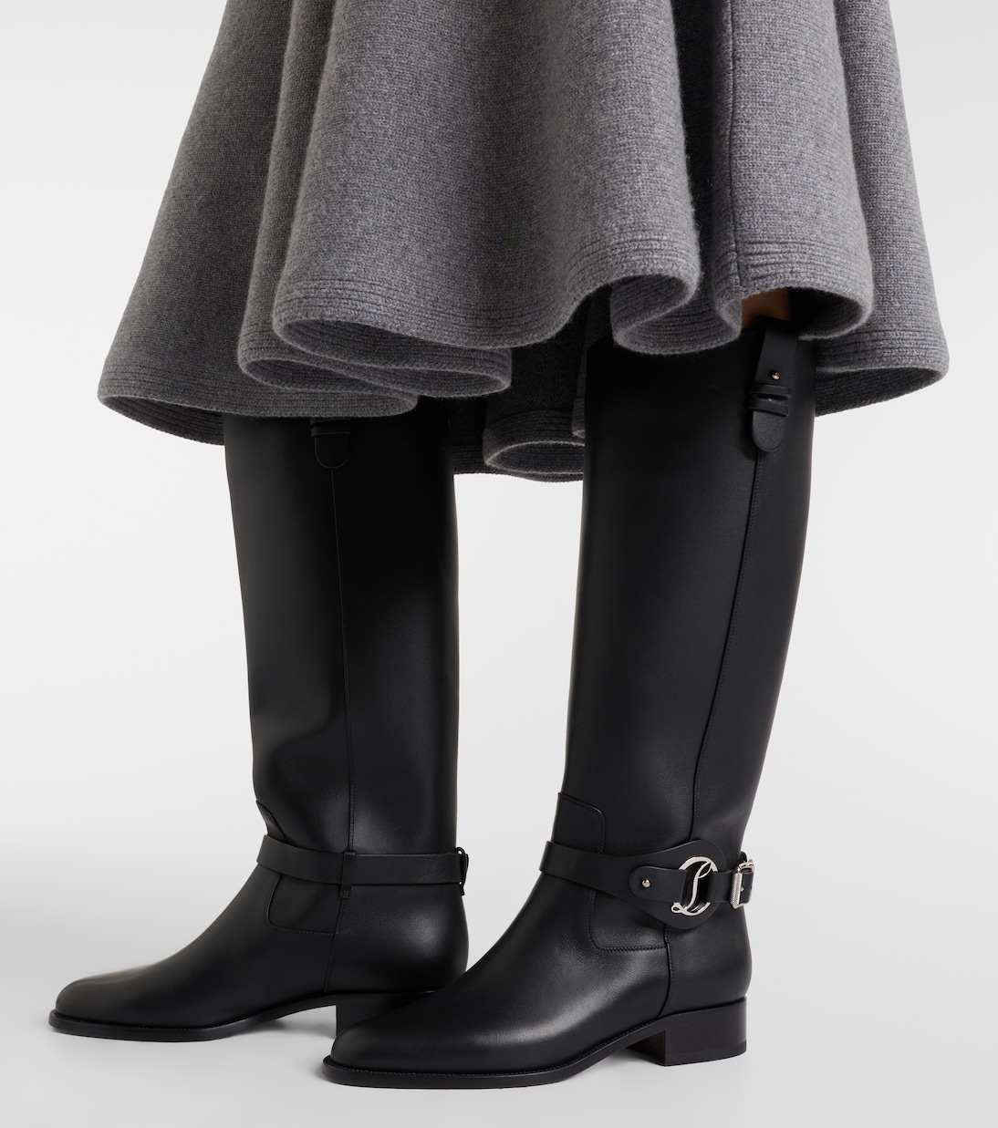Dianouchette leather biker boots | Christian Louboutin