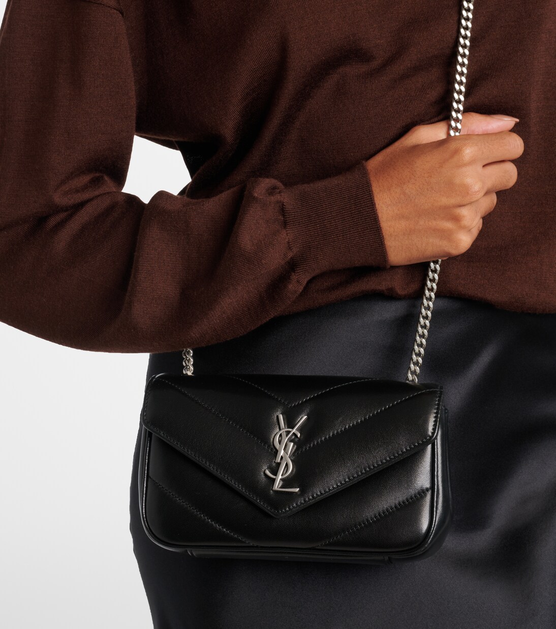 Lou Lou Mini leather crossbody bag | Saint Laurent