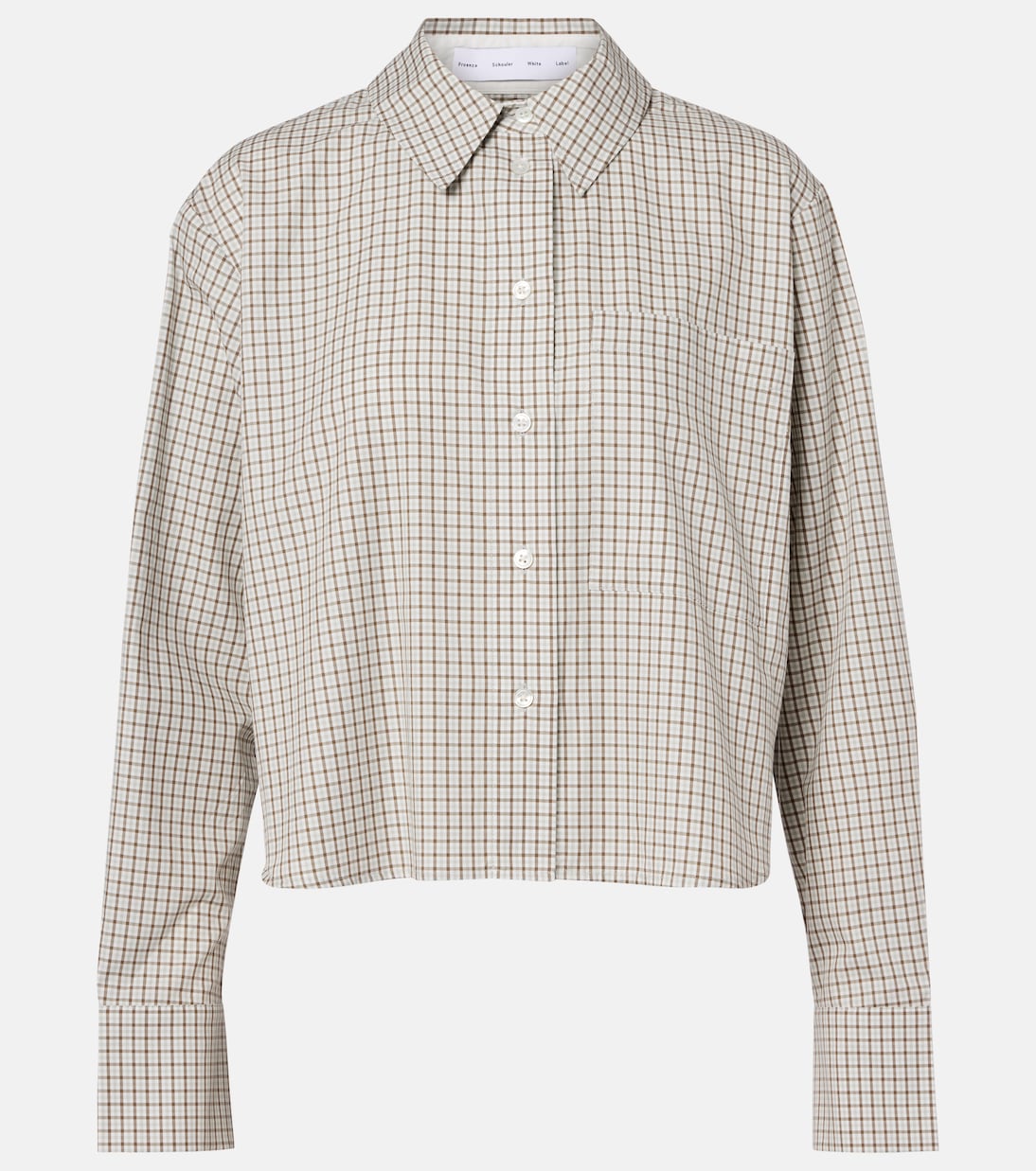 White Label Olive checked cotton shirt | Proenza Schouler