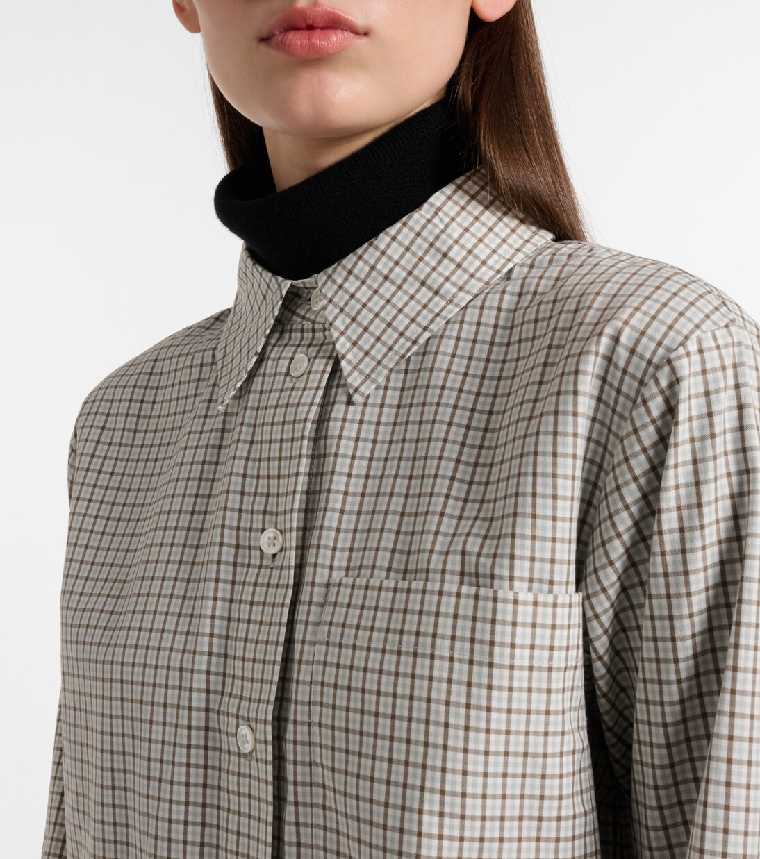 White Label Olive checked cotton shirt | Proenza Schouler