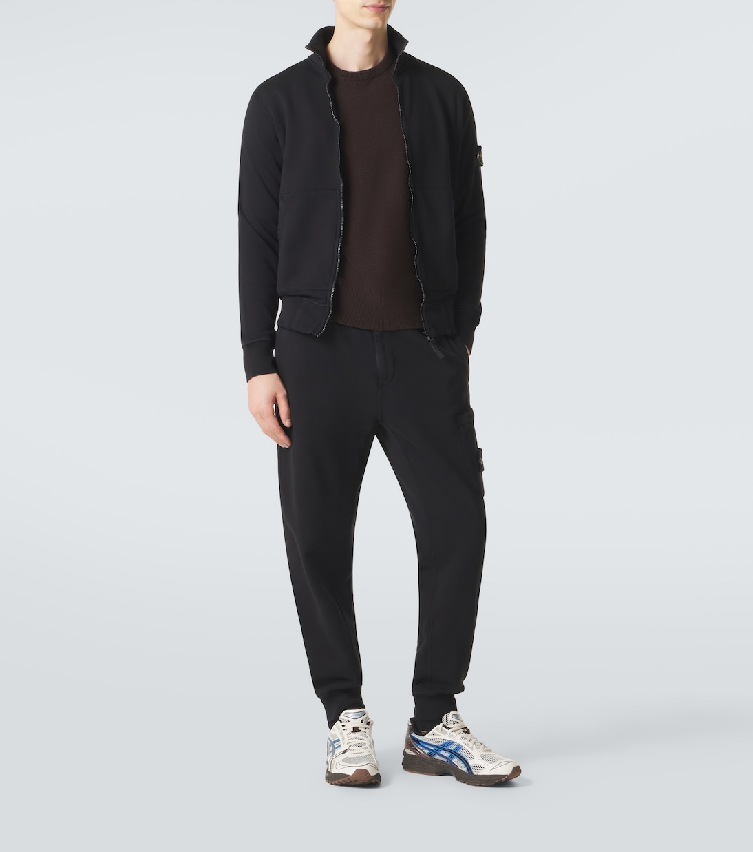 Compass cotton fleece sweatpants | Stone Island