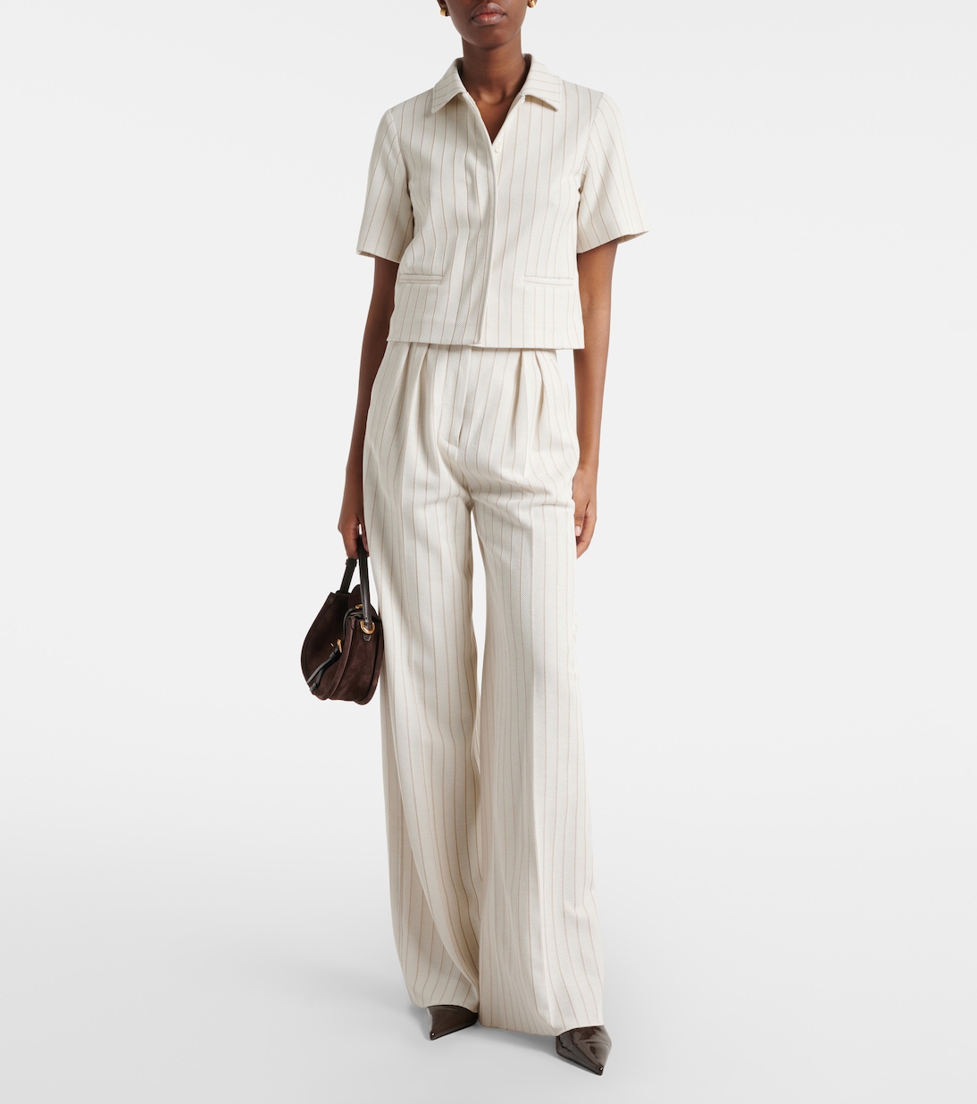 Osso striped cotton wide-leg pants | Max Mara