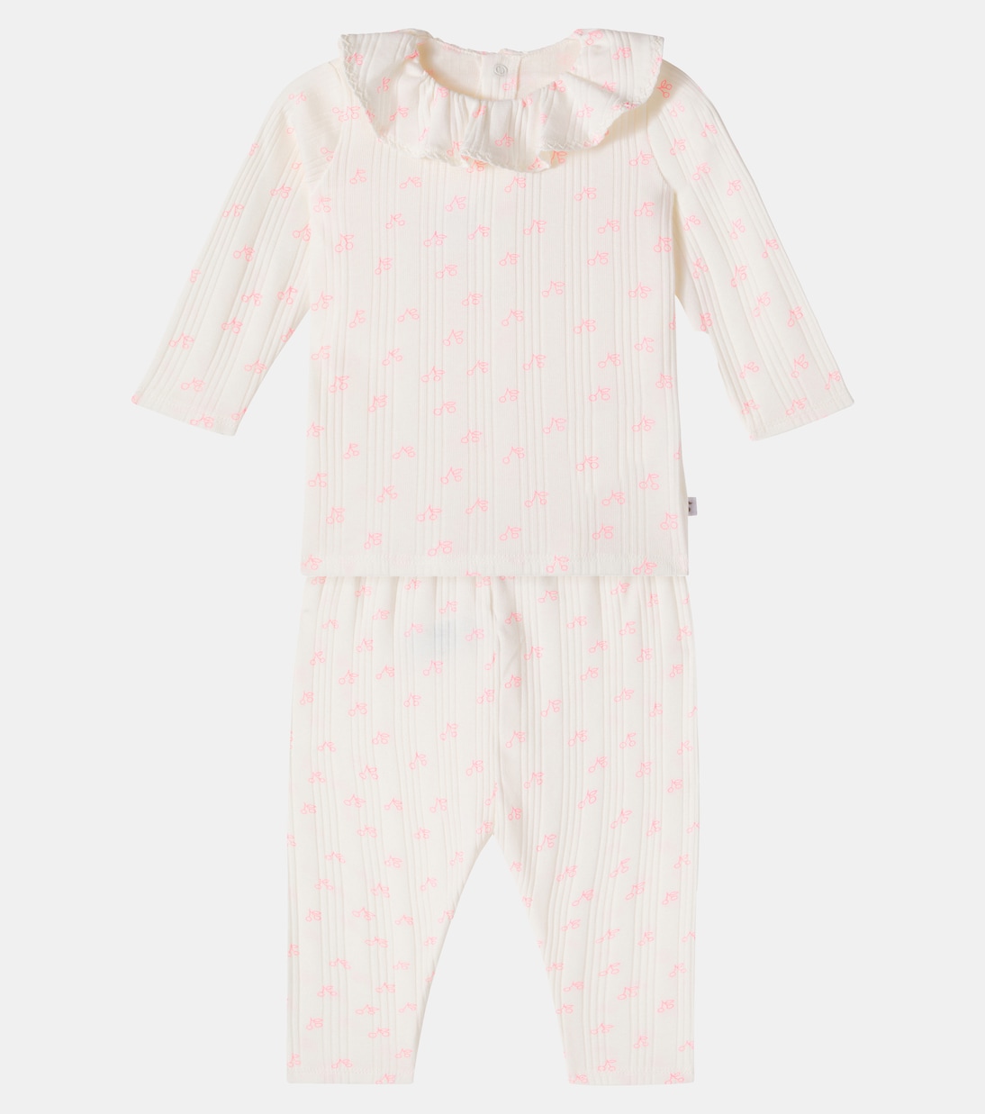 Baby Jelsia cotton sweater and leggings set | Bonpoint