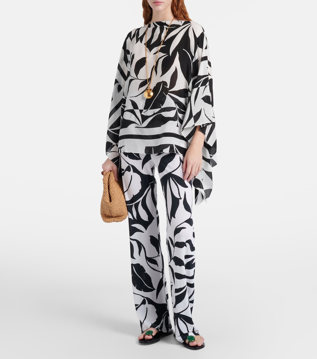 Abate printed wide-leg pants | Max Mara