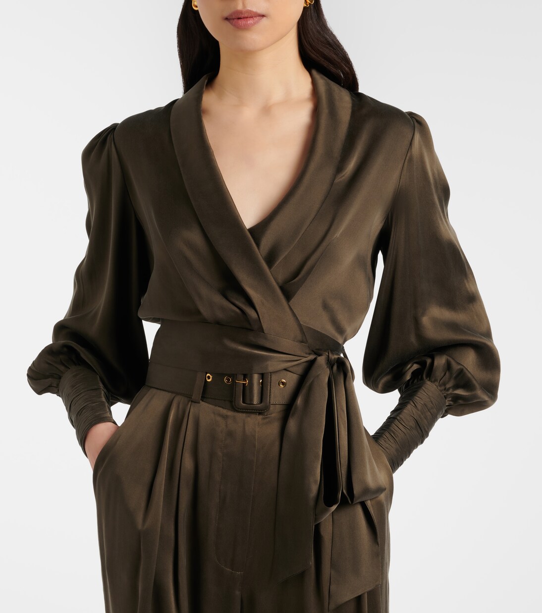 Silk wrap top | Zimmermann