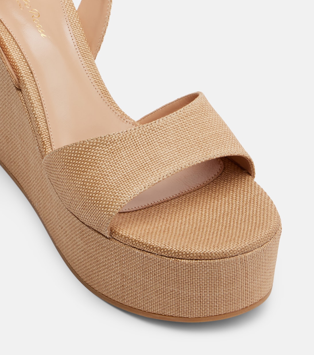 Sandalias con cuña Haiti de rafia | Gianvito Rossi