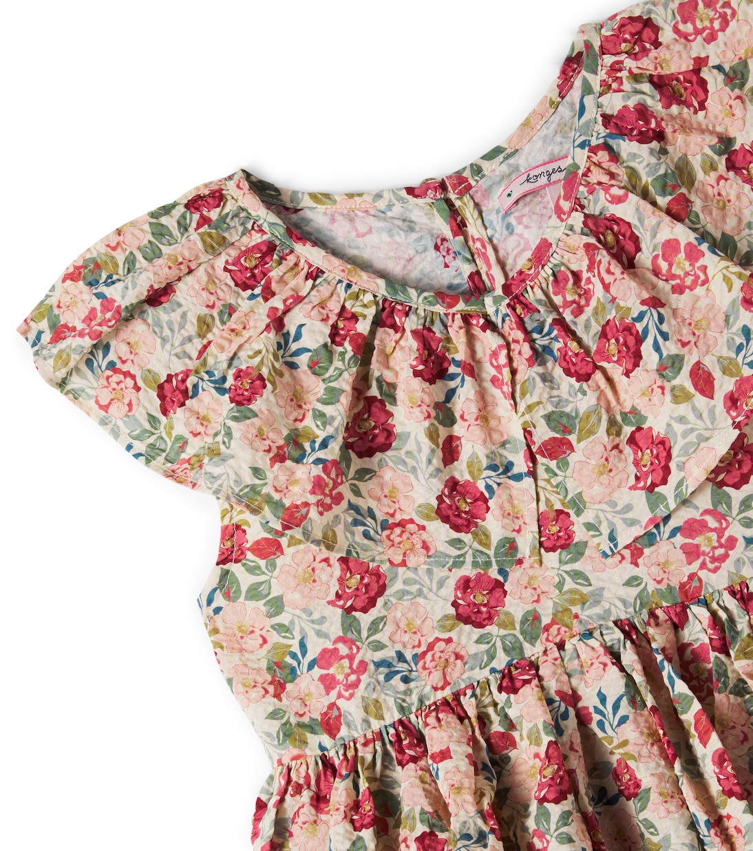 Bella floral ruffled cotton dress | Konges Sløjd