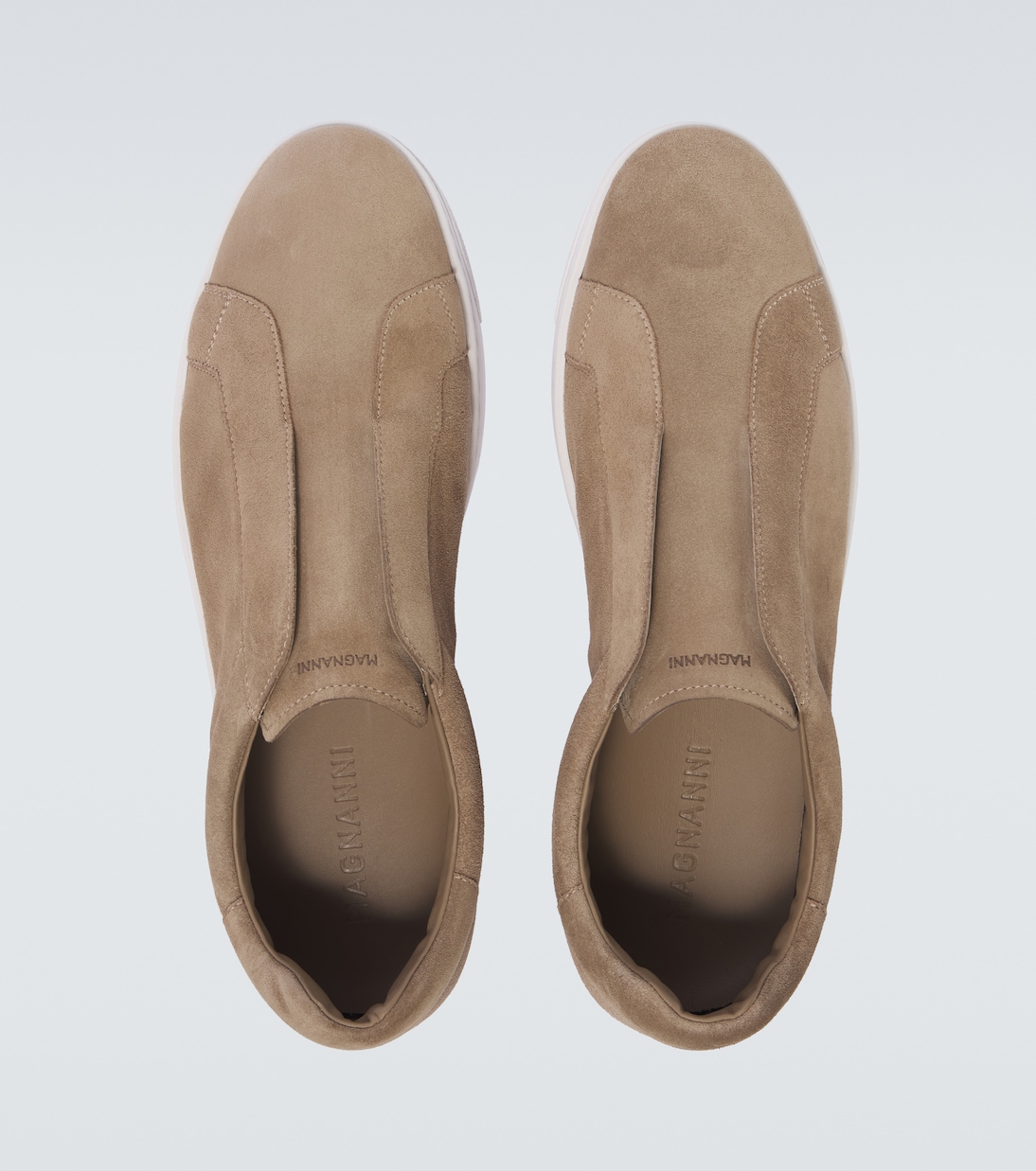Open suede sneakers | Magnanni