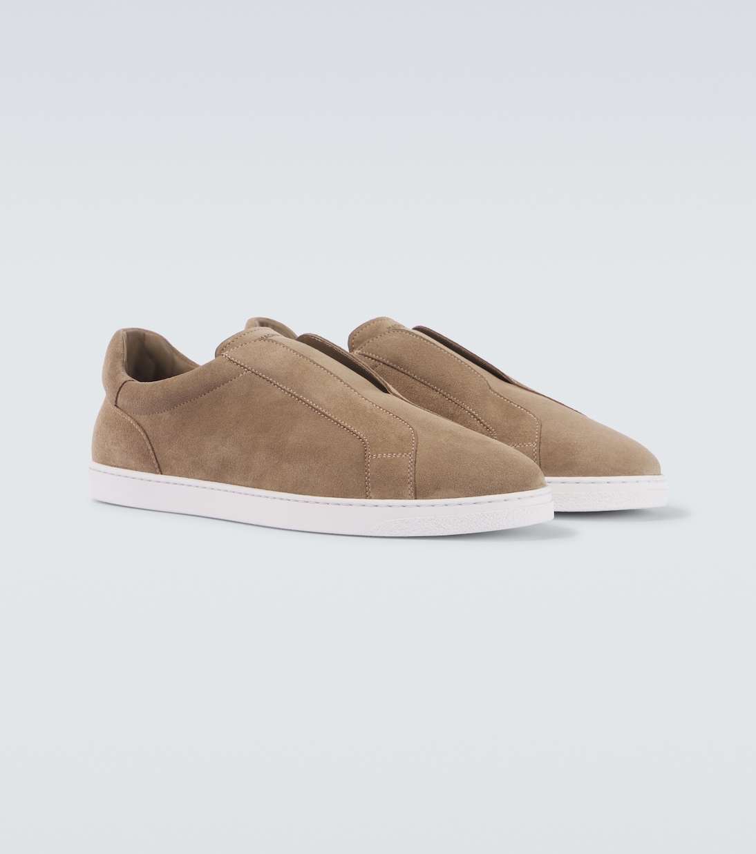 Open suede sneakers | Magnanni