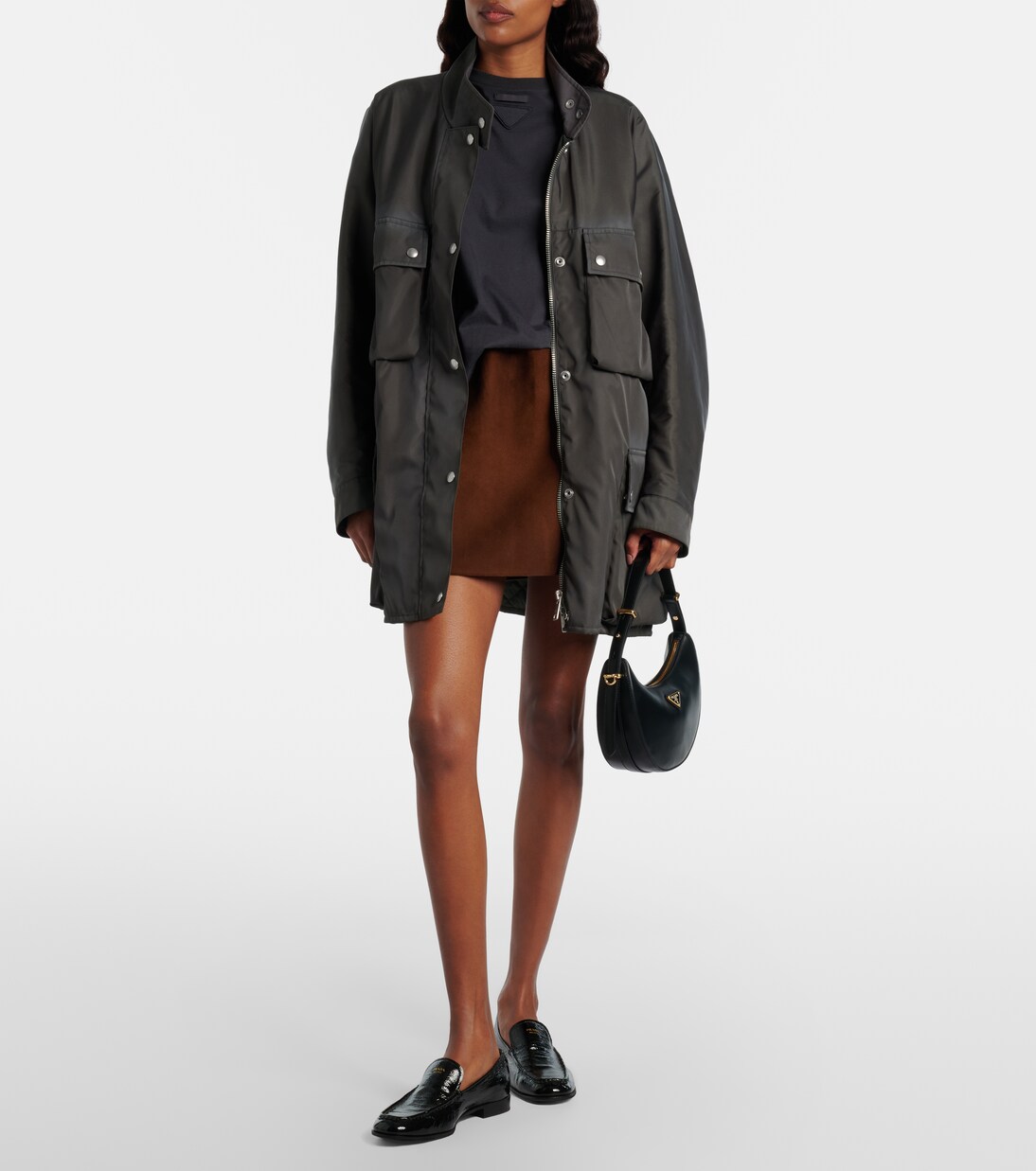 Sac Prada Arqué Mini en cuir | Prada