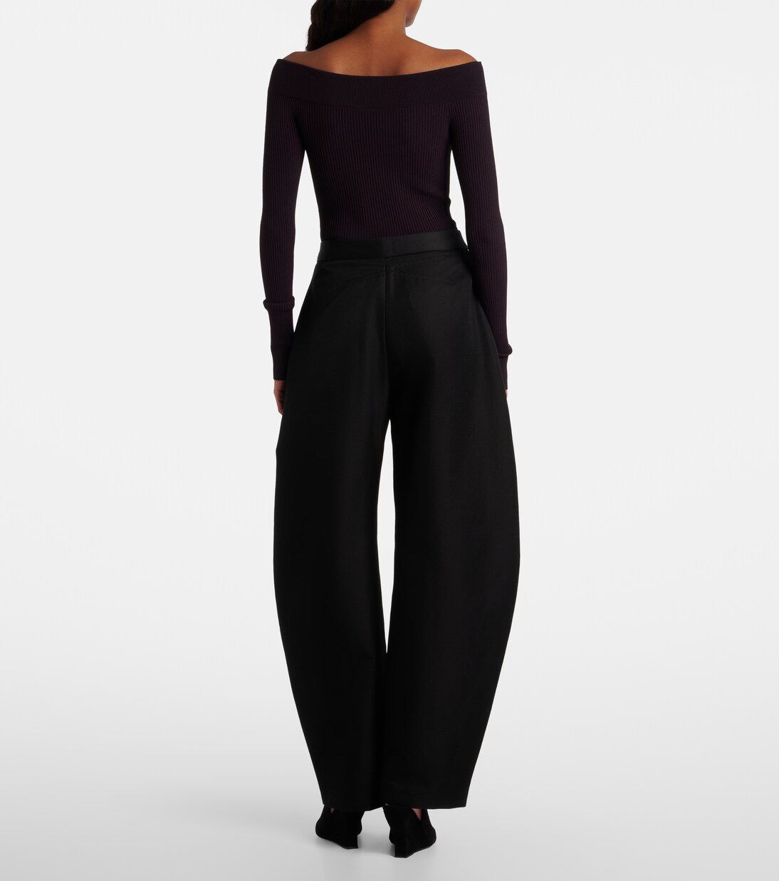 Wool and silk barrel-leg pants | Alaïa