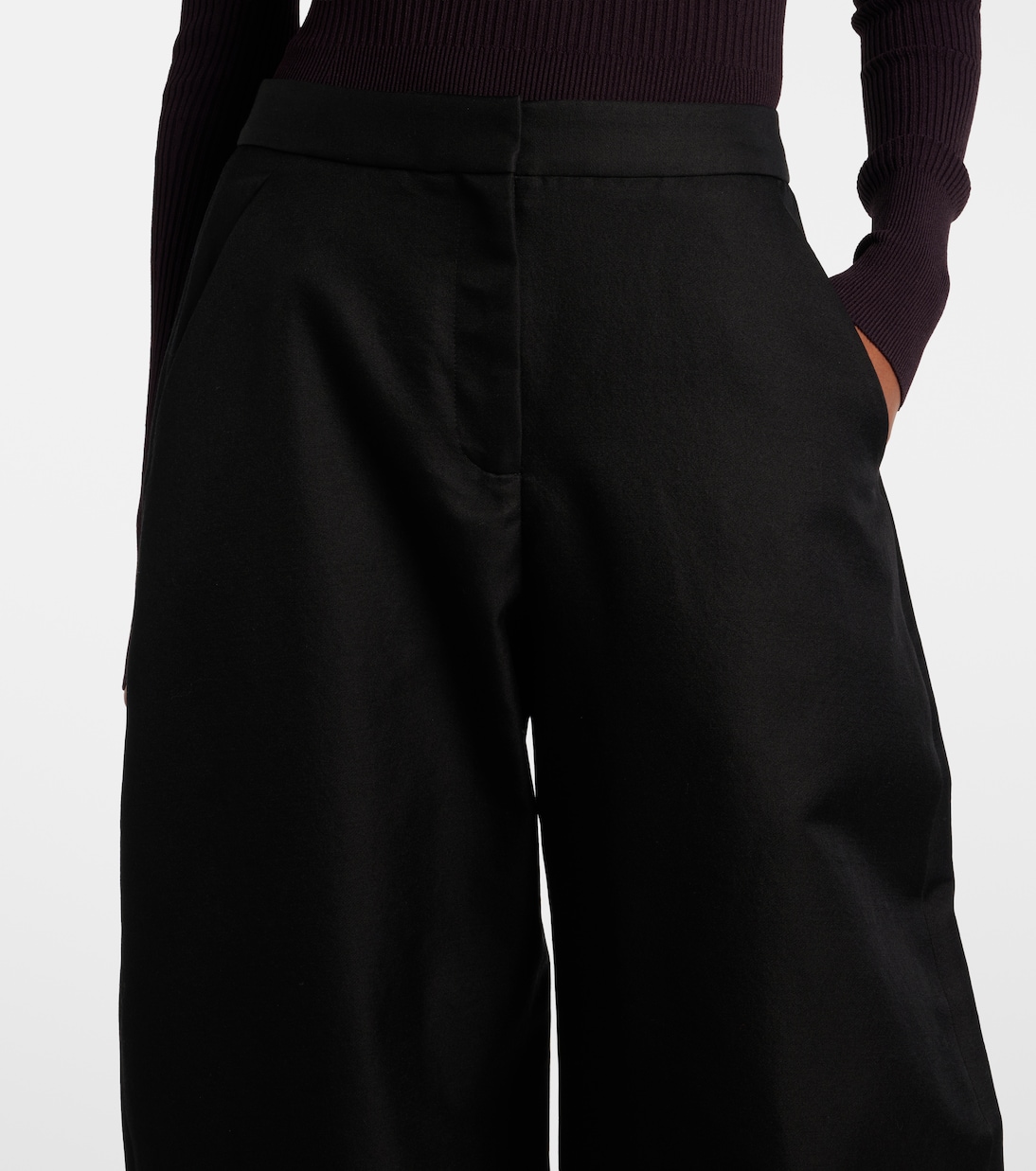 Wool and silk barrel-leg pants | Alaïa