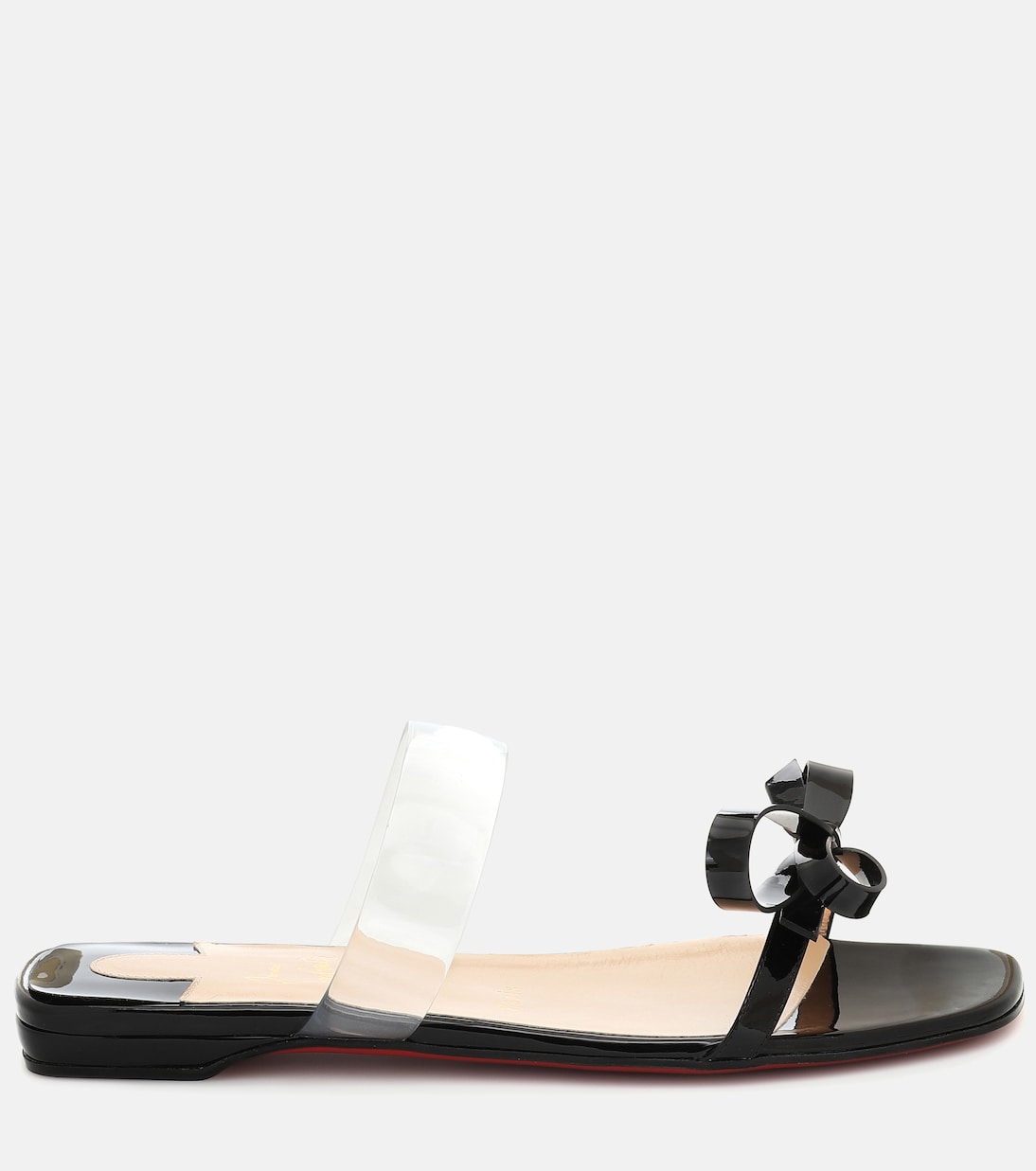 Just Nodo patent leather slides | Christian Louboutin