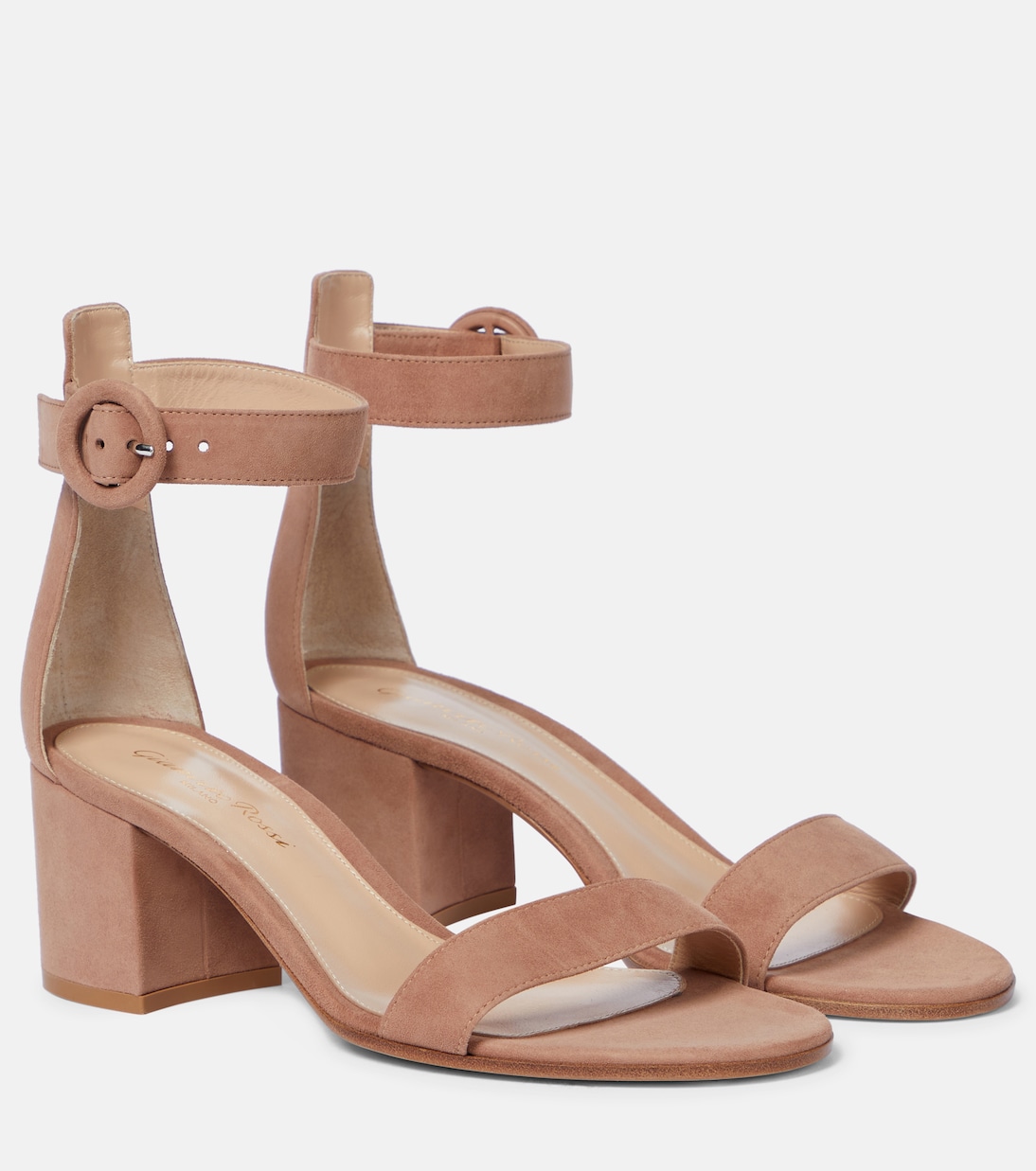 【返品?交換対象商品】 Versilia 60 suede sandals in beige - Gianvito Rossi | Mytheresa 靴