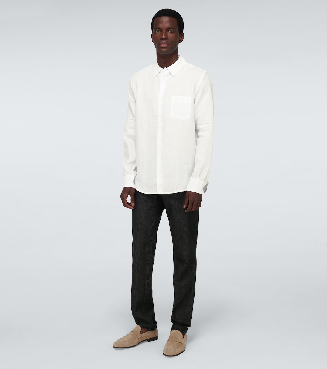 Camicia Monaco in lino | Derek Rose