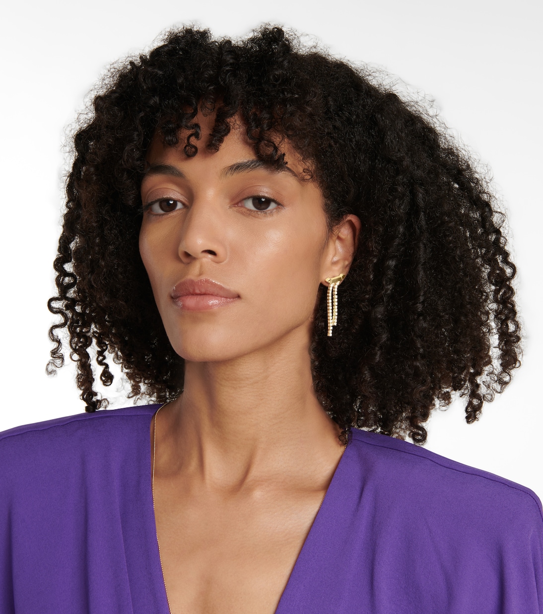 Boucle d'oreille unique Paris en or 18 ct et diamants | Eéra
