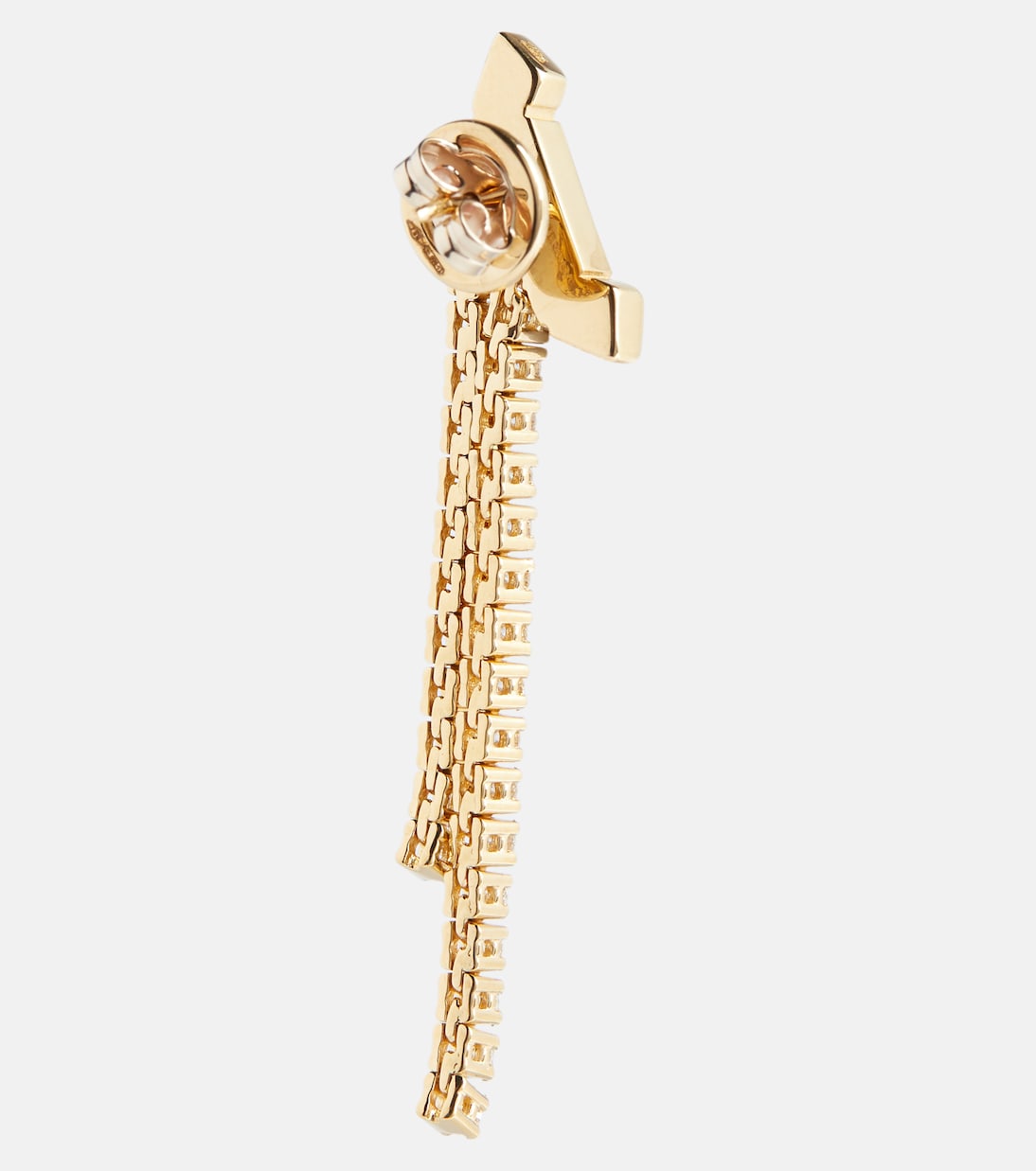 Boucle d'oreille unique Paris en or 18 ct et diamants | Eéra