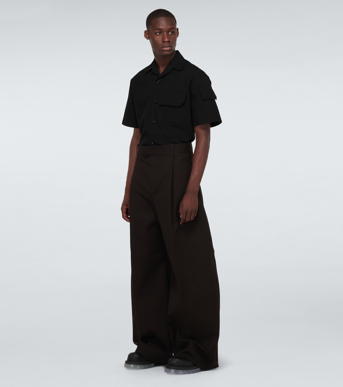 Stretch-cotton canvas shirt | Bottega Veneta