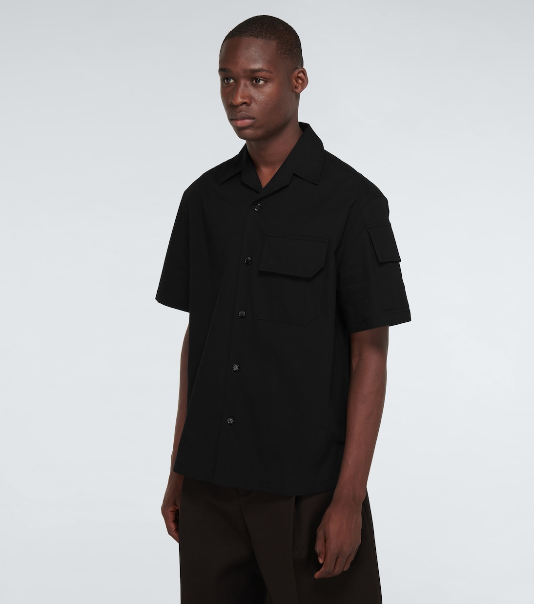 Stretch-cotton canvas shirt | Bottega Veneta