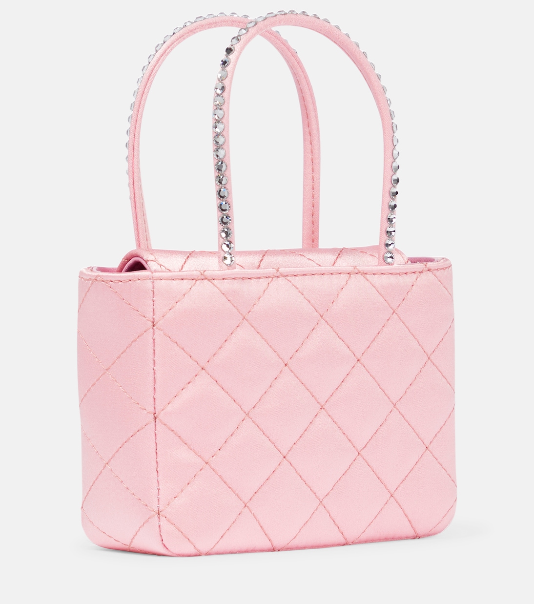 Sac Betty Super Mini matelassé en satin | Amina Muaddi
