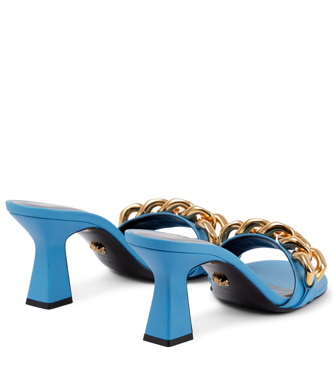 Medusa Chain leather sandals | Versace