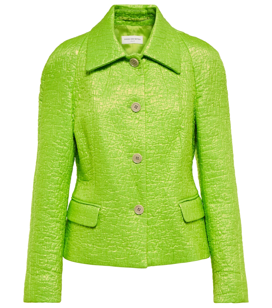 Veste en jacquard de coton mélangé | Dries Van Noten
