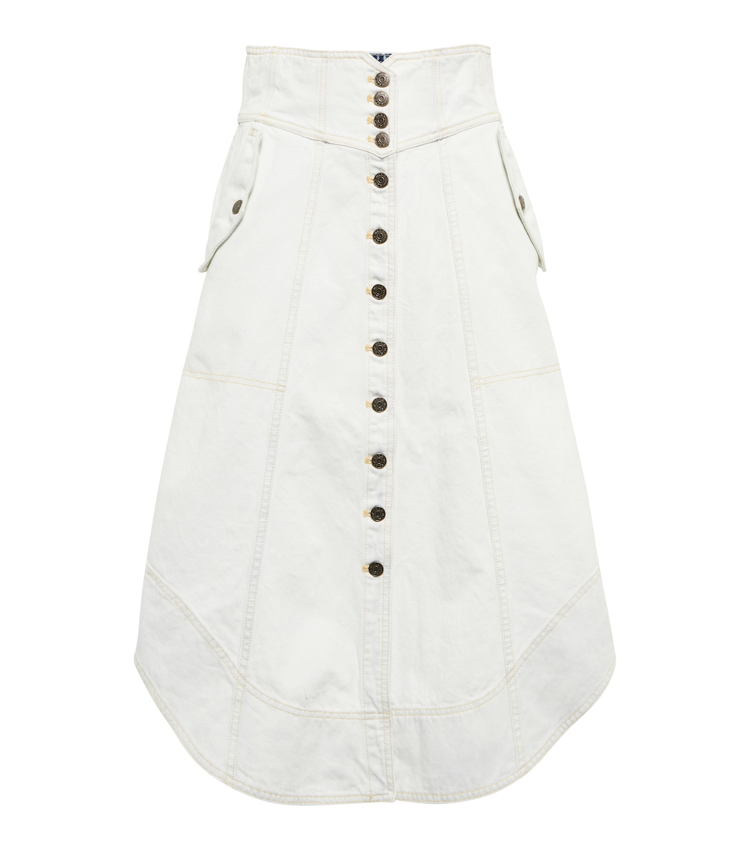 Adrian 데님 미디 스커트 | Ulla Johnson