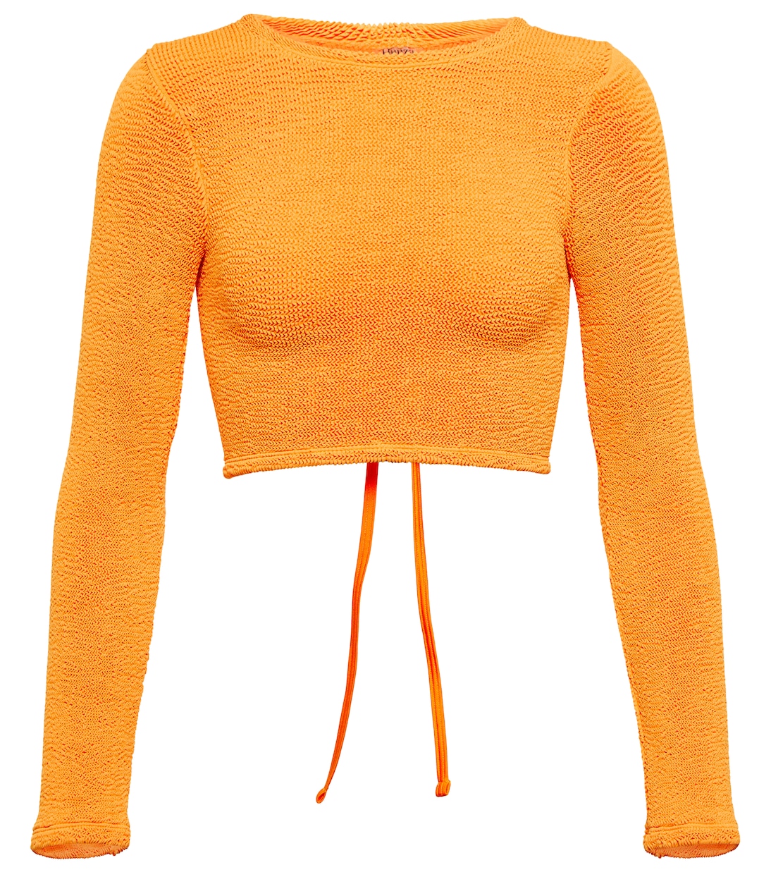 Top cropped Celeste in seersucker | Hunza G
