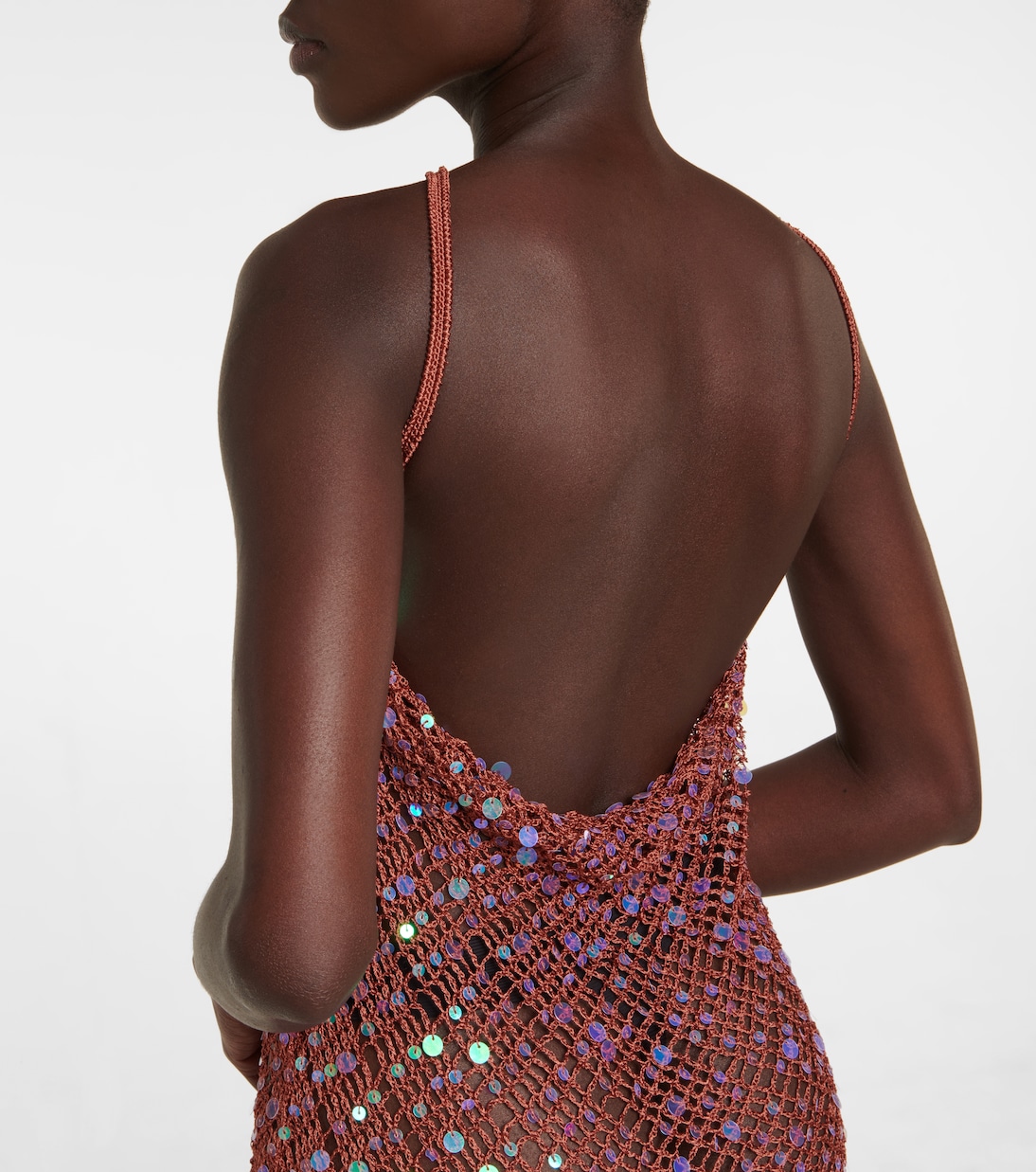 Robe en crochet à sequins | Coperni
