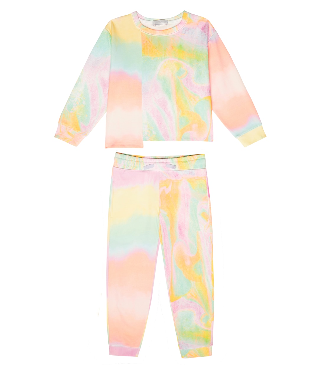 Pantaloni e felpa in cotone con stampa | Stella McCartney Kids