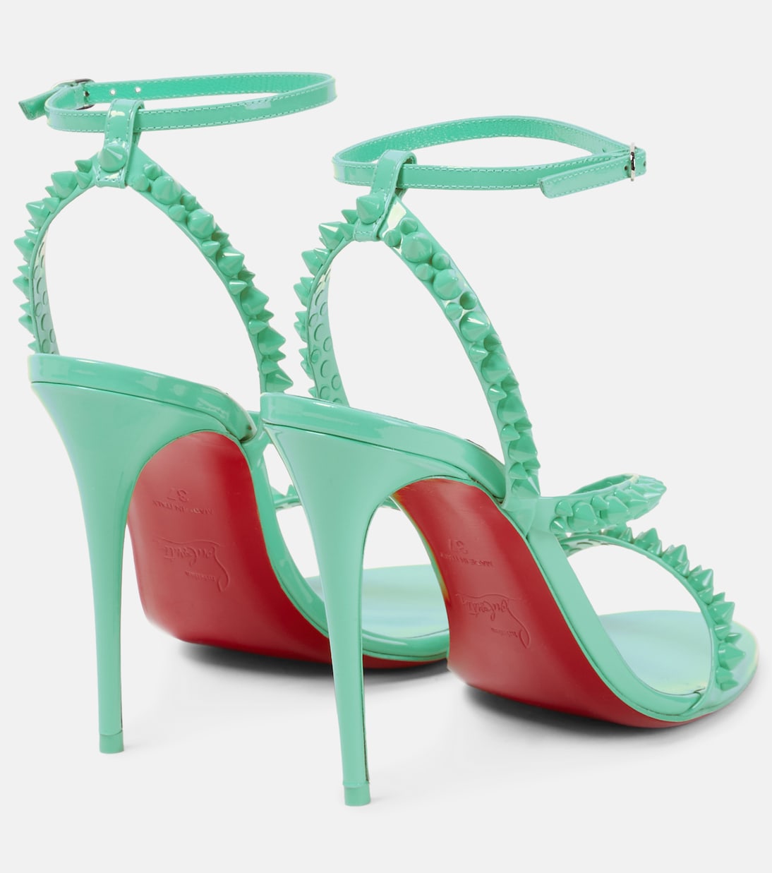 Sandali Mafaldina Spikes 100 in vernice | Christian Louboutin