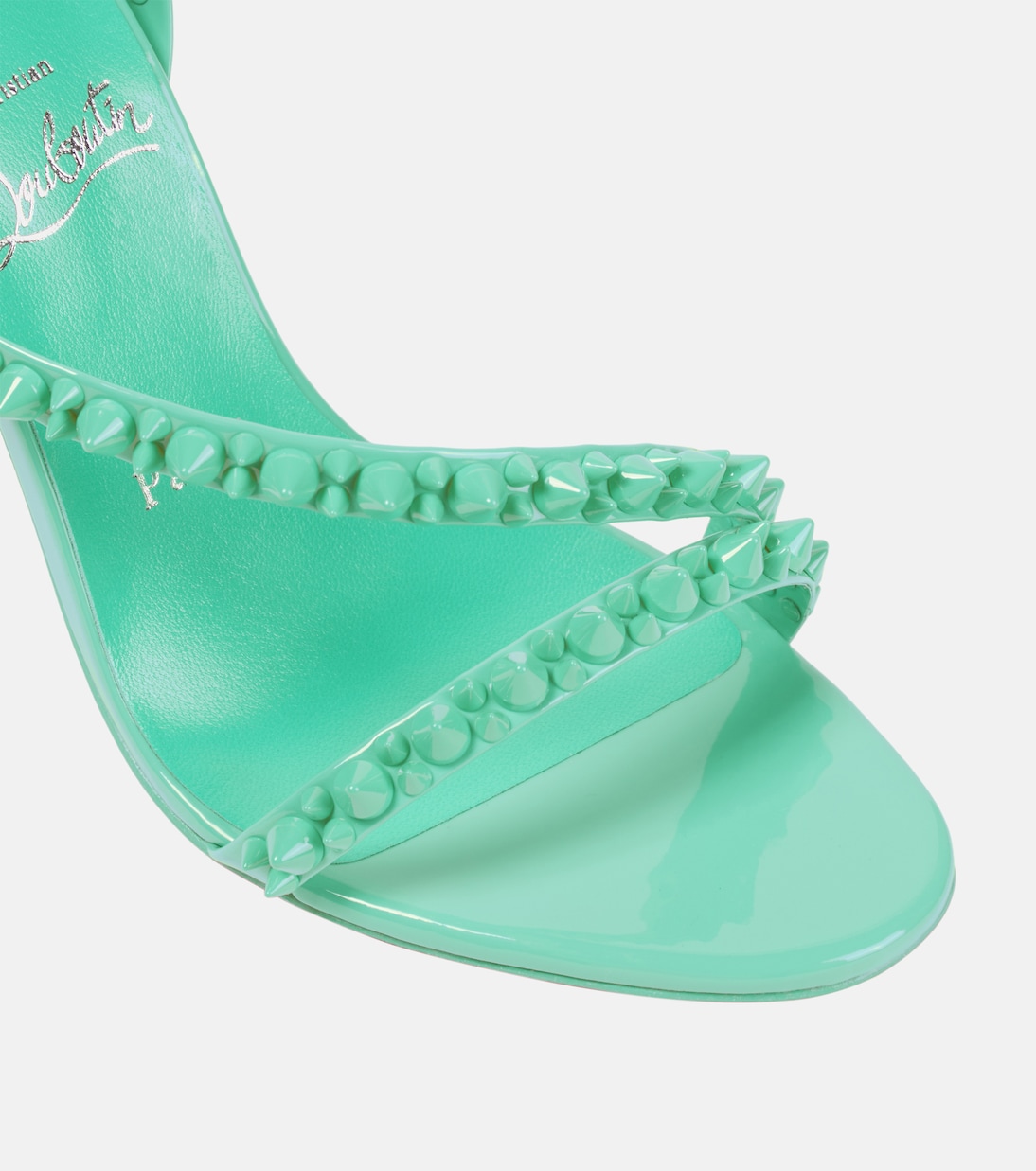 Sandali Mafaldina Spikes 100 in vernice | Christian Louboutin