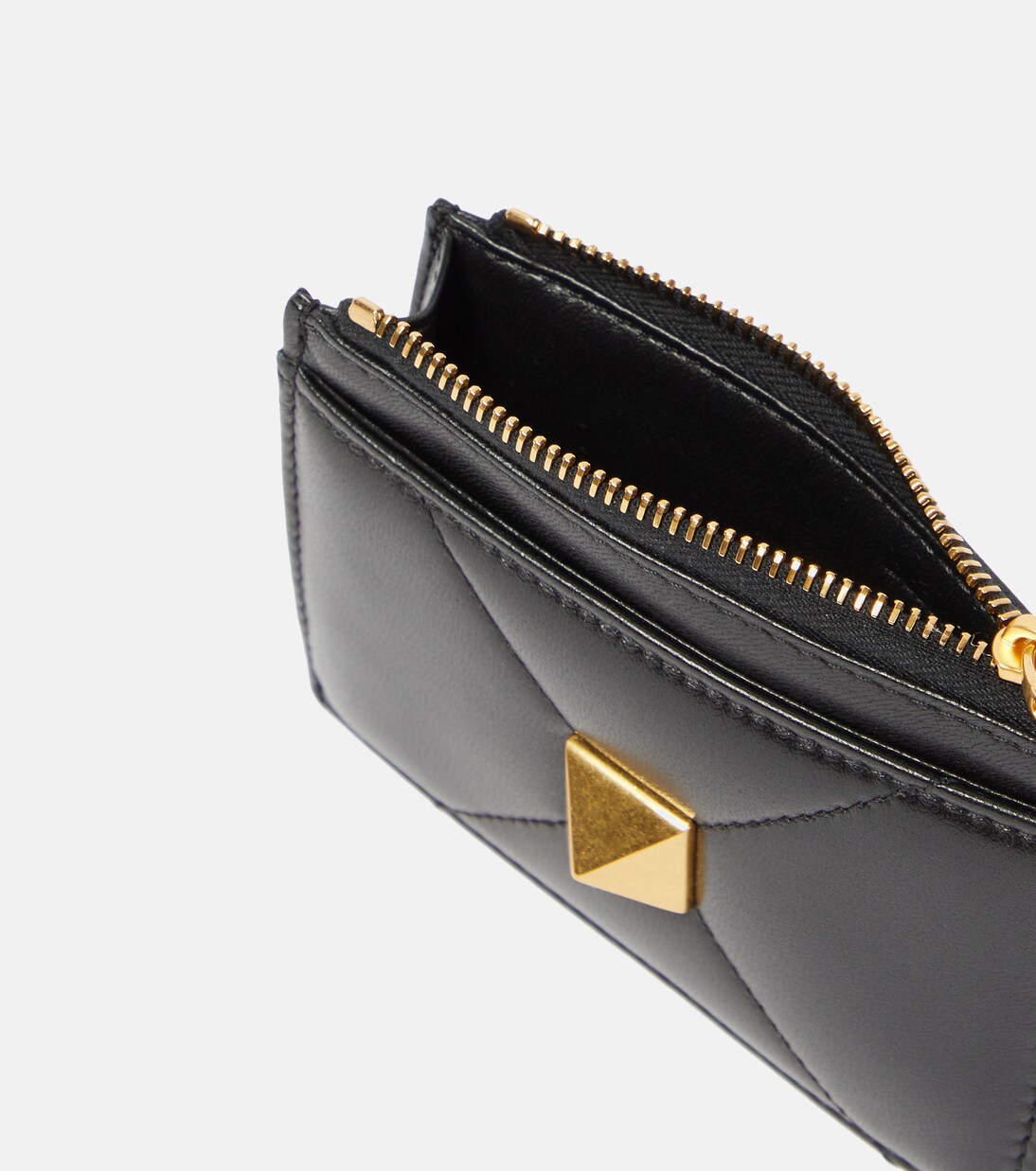Münzetui One Stud aus Leder | Valentino Garavani