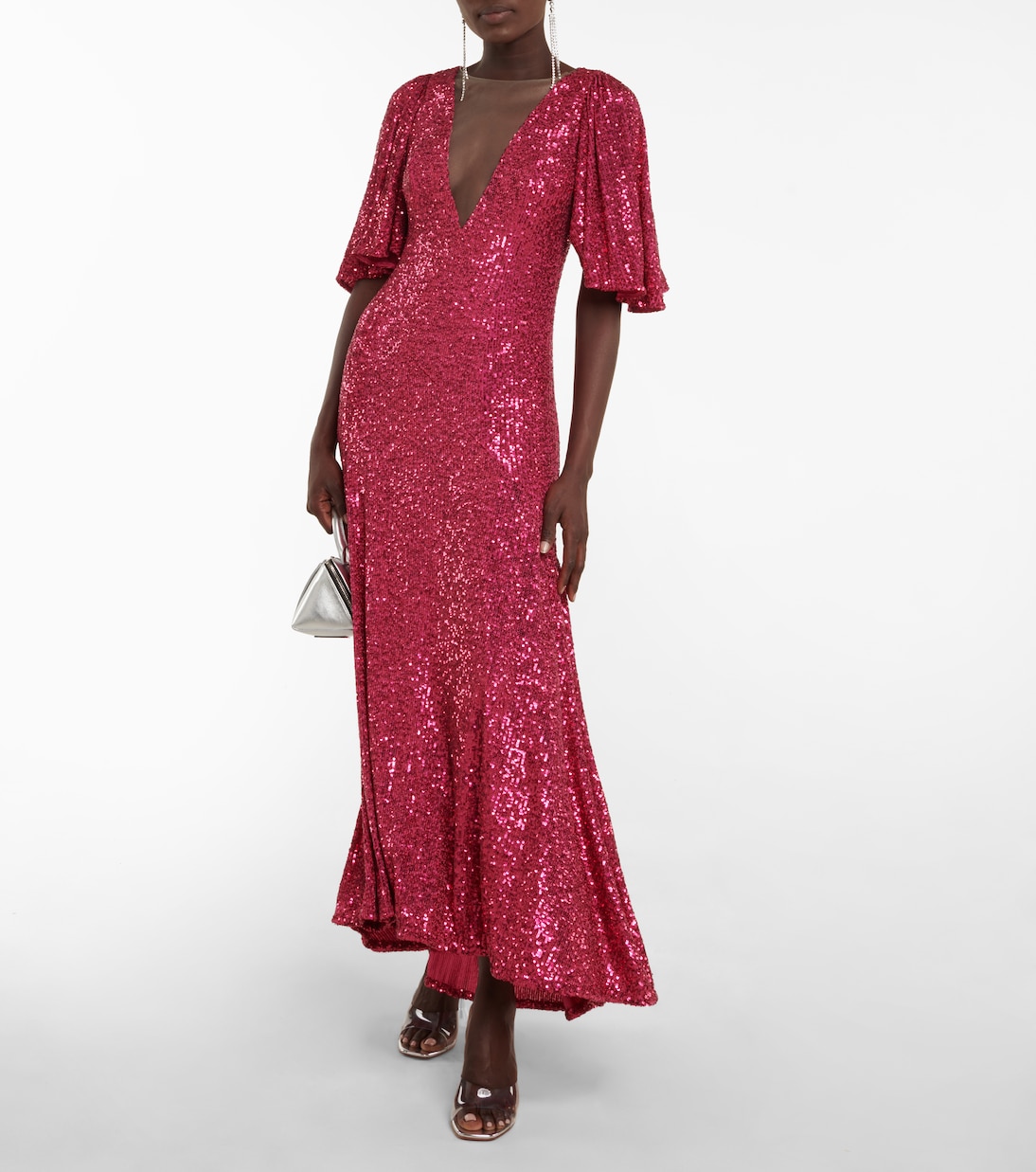 Robe longue à sequins | Monique Lhuillier