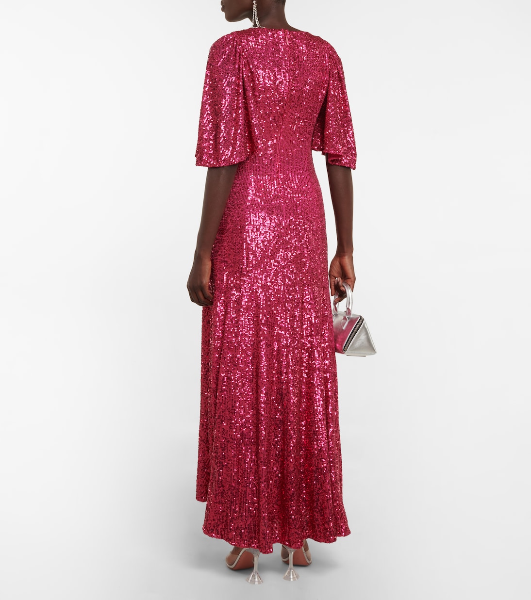 Robe longue à sequins | Monique Lhuillier