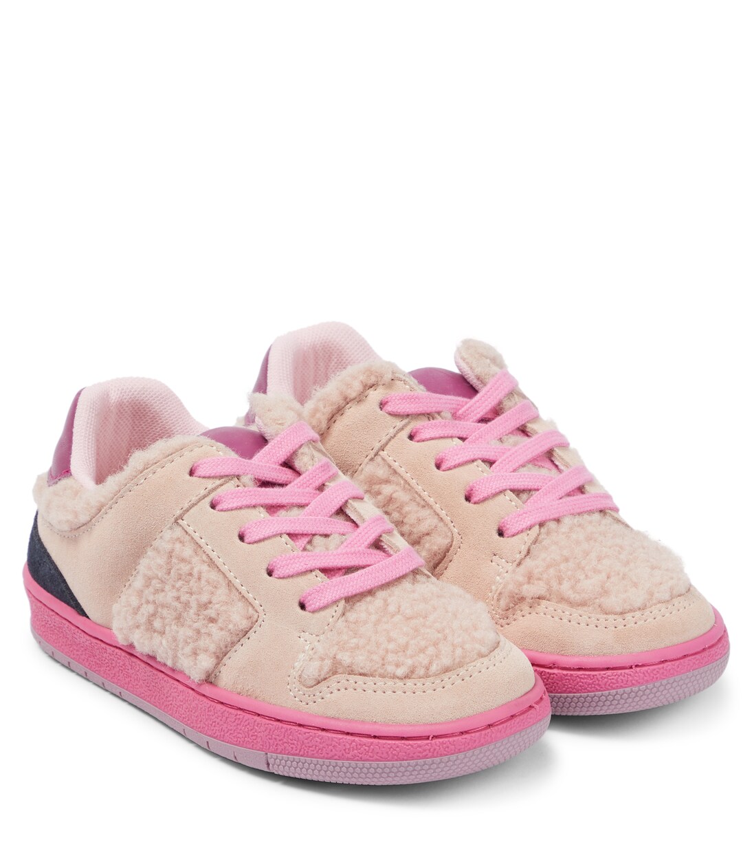 Faux fur and leather sneakers | Marc Jacobs Kids
