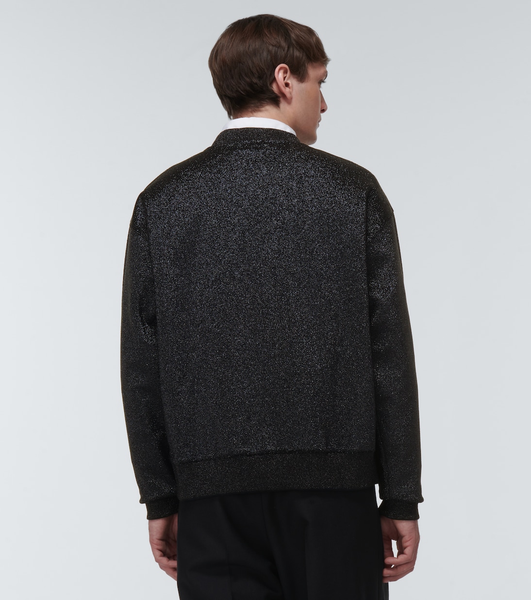 Metallic crewneck sweater | Jil Sander