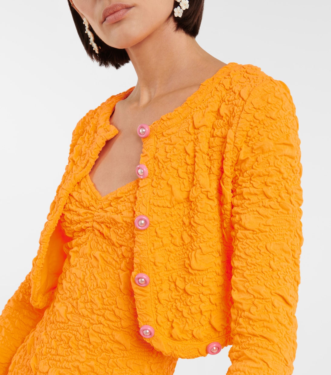 Cropped-Cardigan Senina aus Jersey | LoveShackFancy