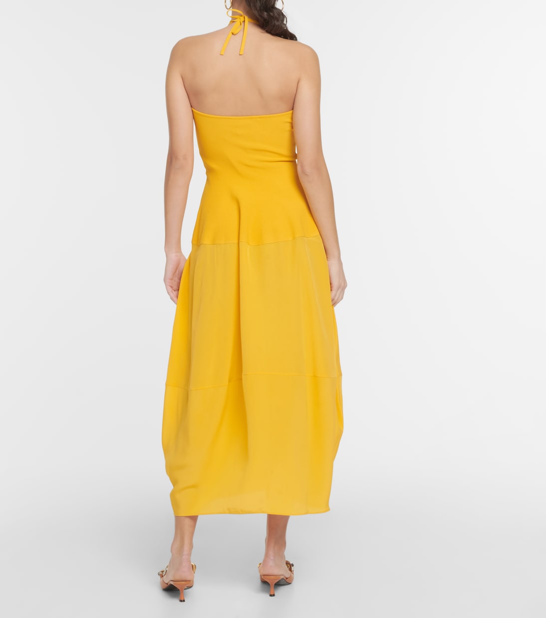 Abito midi con scollo all’americana | Stella McCartney