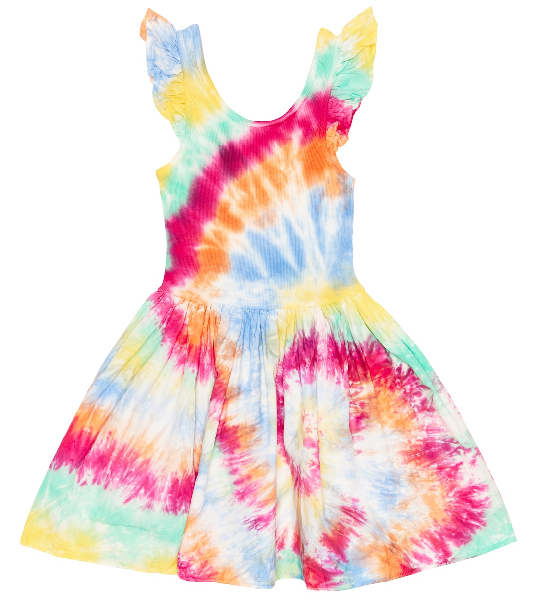 Cloudia ruffle-detail cotton dress | Molo
