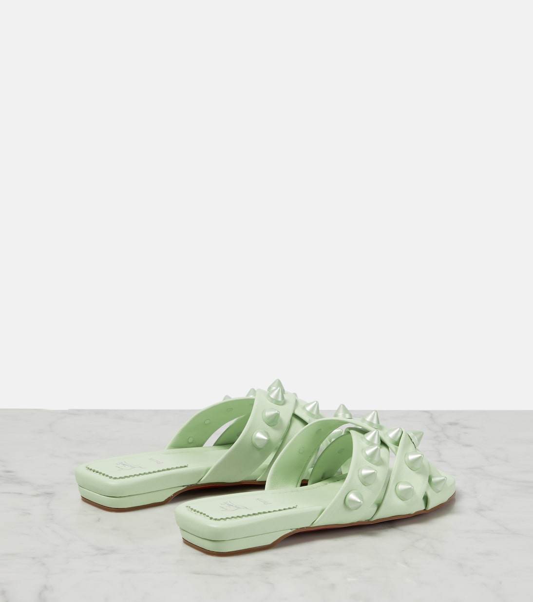 Pantoletten Miss Spika Club aus Leder | Christian Louboutin
