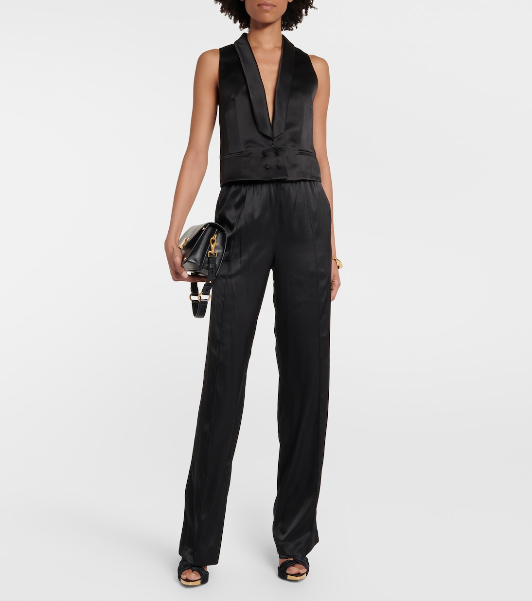 Satin platform sandals | Tom Ford